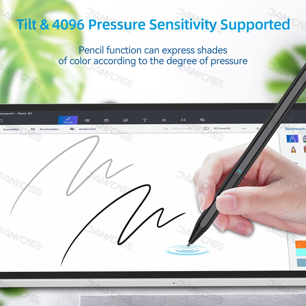 Imagem -03 - Caneta Stylus Active Touch Screen Caneta Touch Screen Tablet Microsoft Surface Pro x Pro8 Pro7 Pro6 Pro5 Pro4 Pro3 go Livro Asus e hp