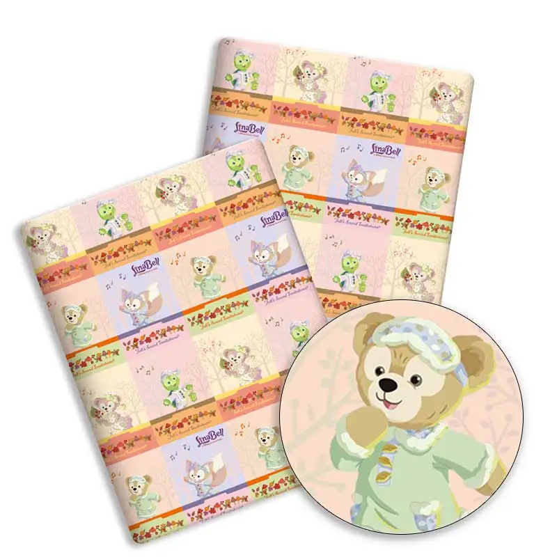 Disney fabric 140x50CM Cartoon cotton fabric Patchwork Tissue Kid Home Textile Sewing Doll Dress Curtain Polyester cotton Fabric image 5
