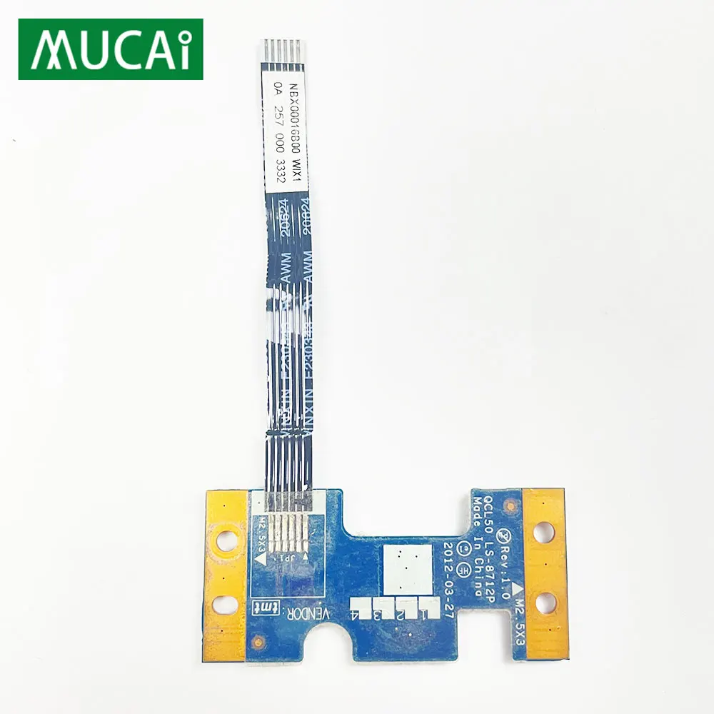 

Original For HP Envy M6 M6-1000 TPN-C107 laptop Power Button Board with Cable switch Repairing Accessories QCL50 LS-8712P