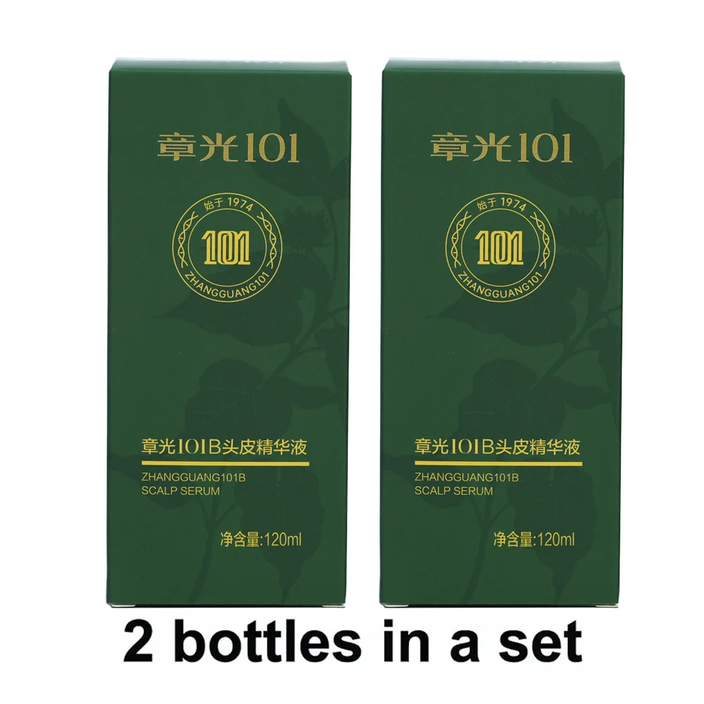 

ZHANGGUANG 101B Anti Hair Loss HAIR TONIC 2*120 ml (101M) Chinese Medicine Therapy Hair Growth Treatment Essence 100% original