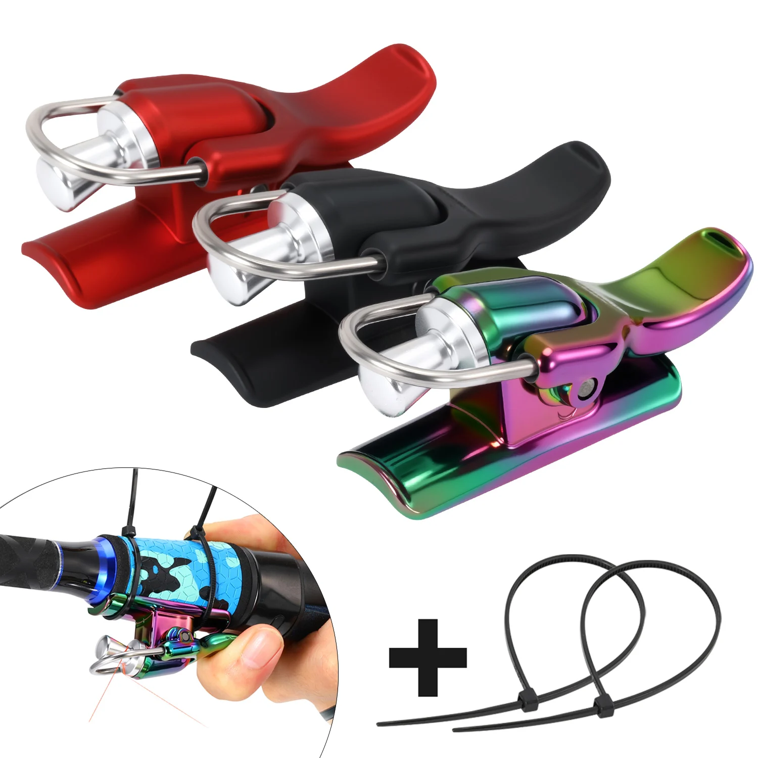 Sougayilang Thumb Button Finger Protector Rod Line Fixed Protect Finger Fishing Trigger Power Cast Sea Fishing Casting Trigger
