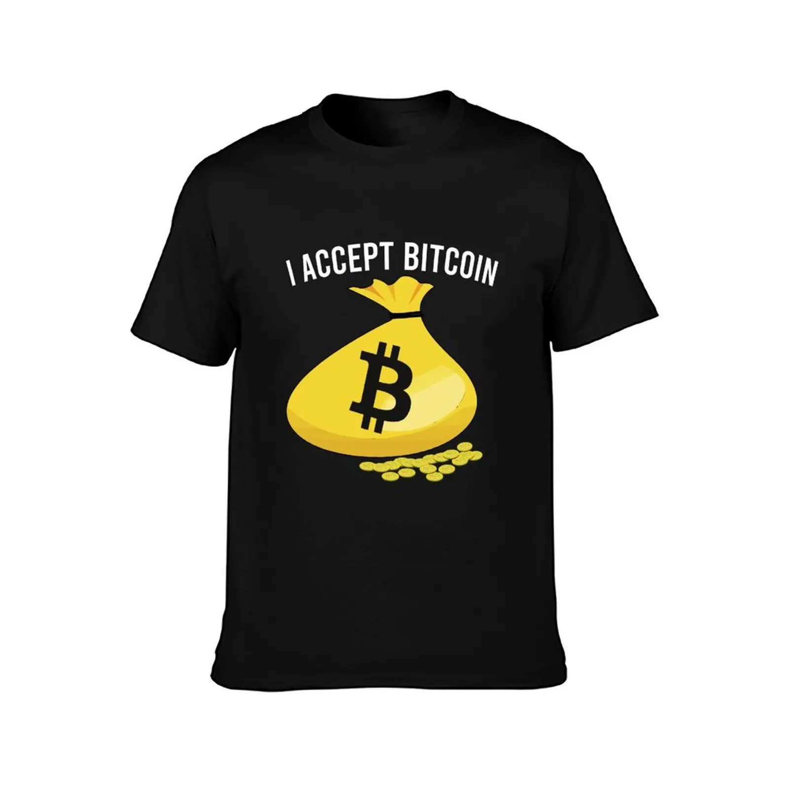 I Accept Bitcoin T-Shirt Breathable Mesh Panel T-Shirt