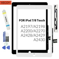 1 Uds para Ipad 2019 2020 10,2 pantalla táctil 7. a 8. a generación A2197 A2198 A2200 A2270 A2429 reemplazo de la pantalla del digitalizador + pegamento