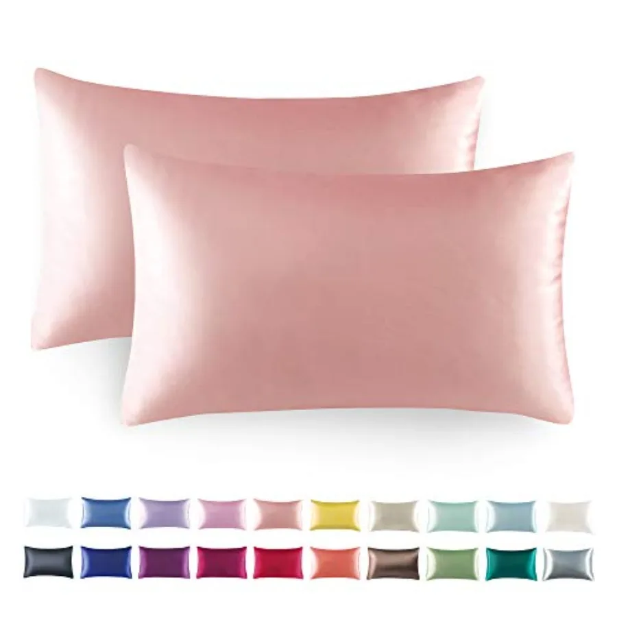 

Satin Pillowcase for Hair and Skin, Pillowcases Set of 2, Cooling Pillow Cases Size 20×36 Inches,Soft Luxury Satin Pillowcase w