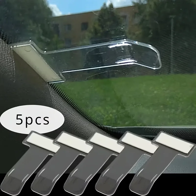 5Pcs Car Card Holder Durable Ticket Permit Storage Box Easy Access Design Fit Car Truck RV Interior Organizer Accessories