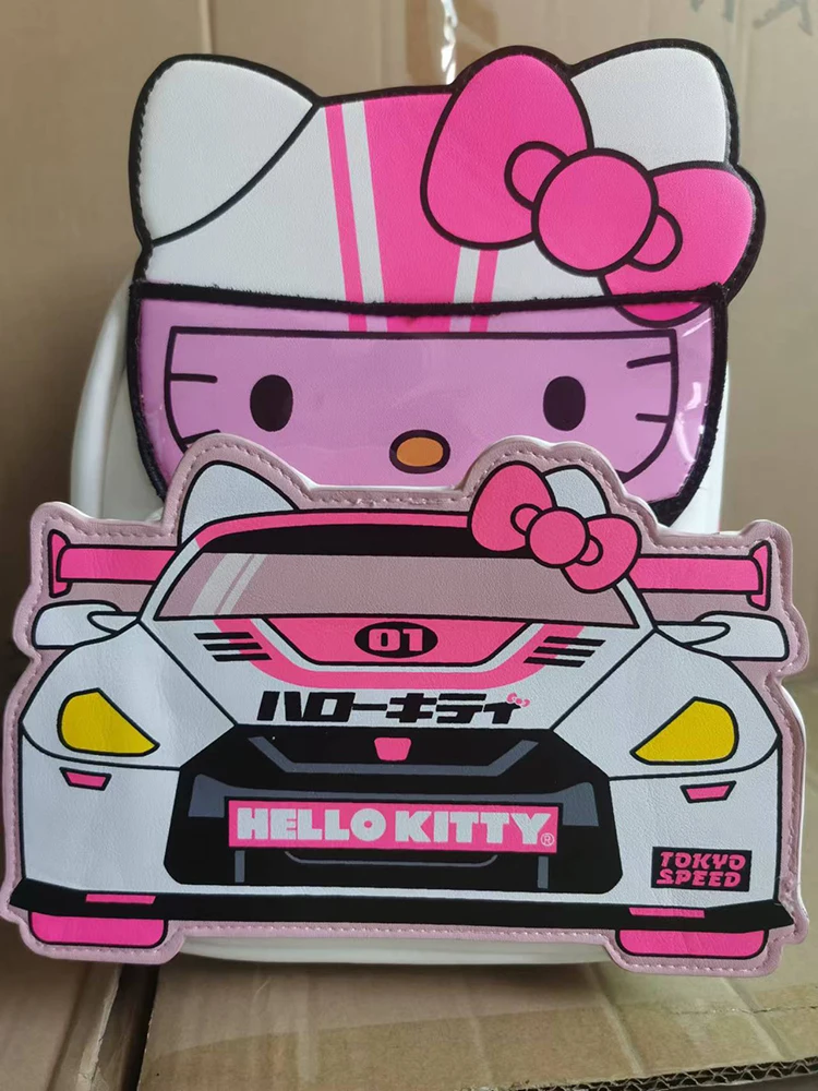 حقيبة ظهر Hello Kitty Kawaii Loungefly حقيبة ظهر لطيفة مطبوعة لطلاب المدارس الابتدائية حقيبة ظهر صغيرة كرتونية هدية عيد ميلاد للفتيات