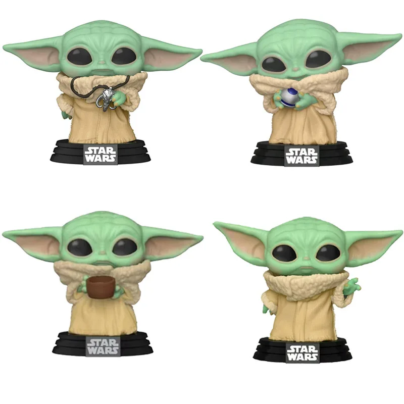 Star Wars Funko Pop Anime Figure Yoda The Child Boys Toy Car Decoration Accessory Doll Collect Cute Student Birthday Gifts