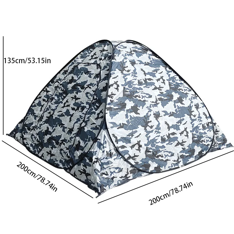 Winter fishing tent, no need to set up, quick opening, warm outdoor camping tent