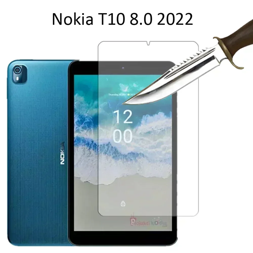 Para Nokia T10 8,0 8 ''protector de pantalla de vidrio templado para tableta Nokia película protectora dureza 9H