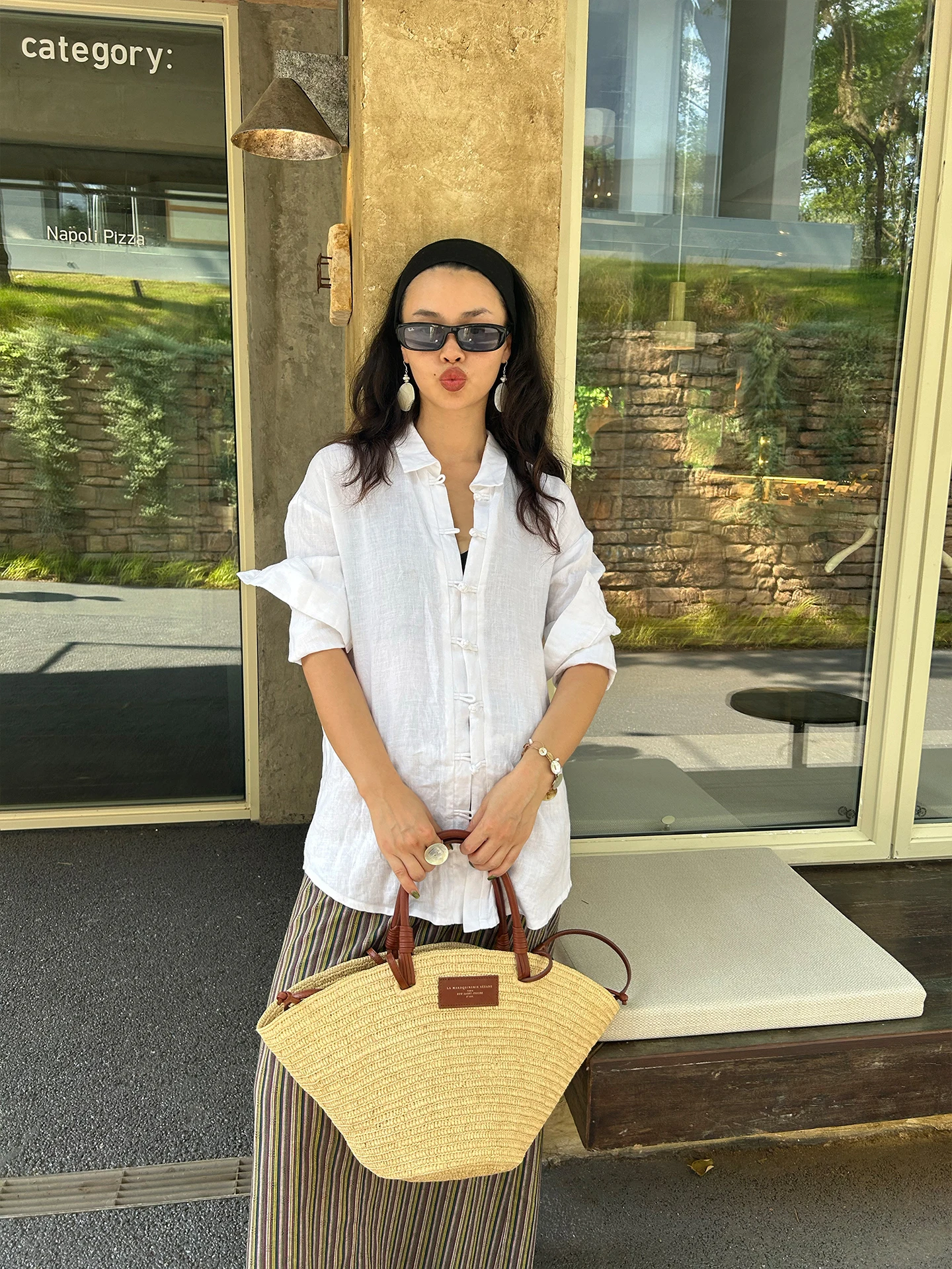 

Новая женская рубашка в китайском стиле с длинным рукавом, свободного кроя, летняя, с защитой от солнца, из хлопка, на пуговицах, белая, классическая, универсальная