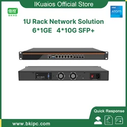 IKuaiOS-servidor en Rack 1U Intel Atom C3000 2xi211 4xi350 Gigabit Ethernet x553 4x10G SFP + para Firewall Router Server 1310NP 6L4S