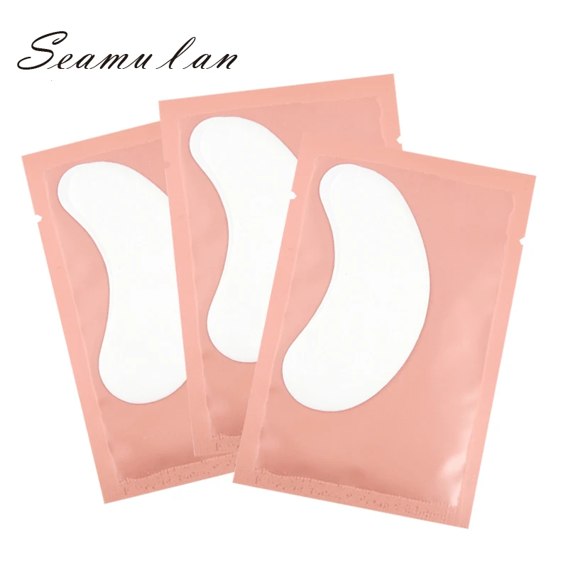 Eyelash Extension Eye Patches 50 Pairs/Lots Makeup Gel Pad Eyelashes Under Eye Pads Eyelash Patches Stickers Pads For Extension