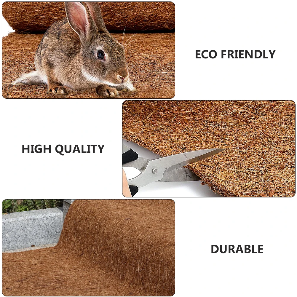 

Coconut Fiber Pet Mat Durable Weather Resistant Reptile Bedding Biodegradable Eco Friendly Cage Product Area Rugs Supply Pad