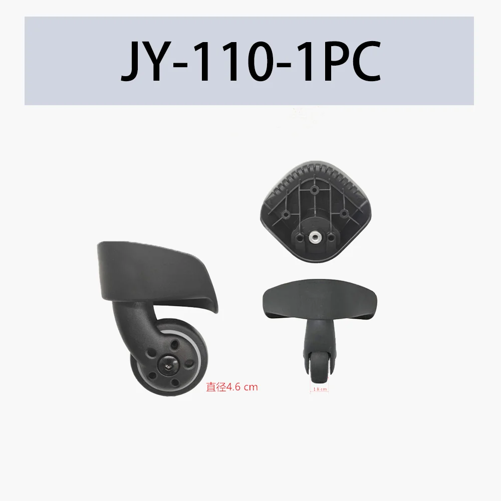 Roda silenciosa universal para reparação mala, acessórios de viagem, rodas lisas, adaptar-se a Samsonite JY-105 JY-106 JY-109 110