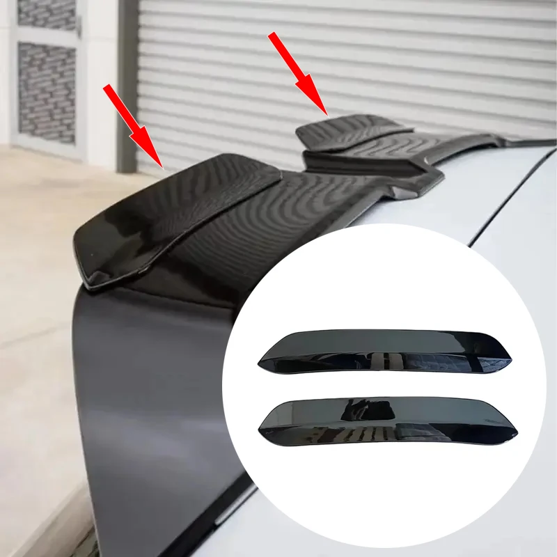 

1 пара глянцевых черных деталей заднего спойлера для VW Golf 7 MK7 7.5 GTI, удлинители спойлера на крышу, задний спойлер, запасной аксессуар