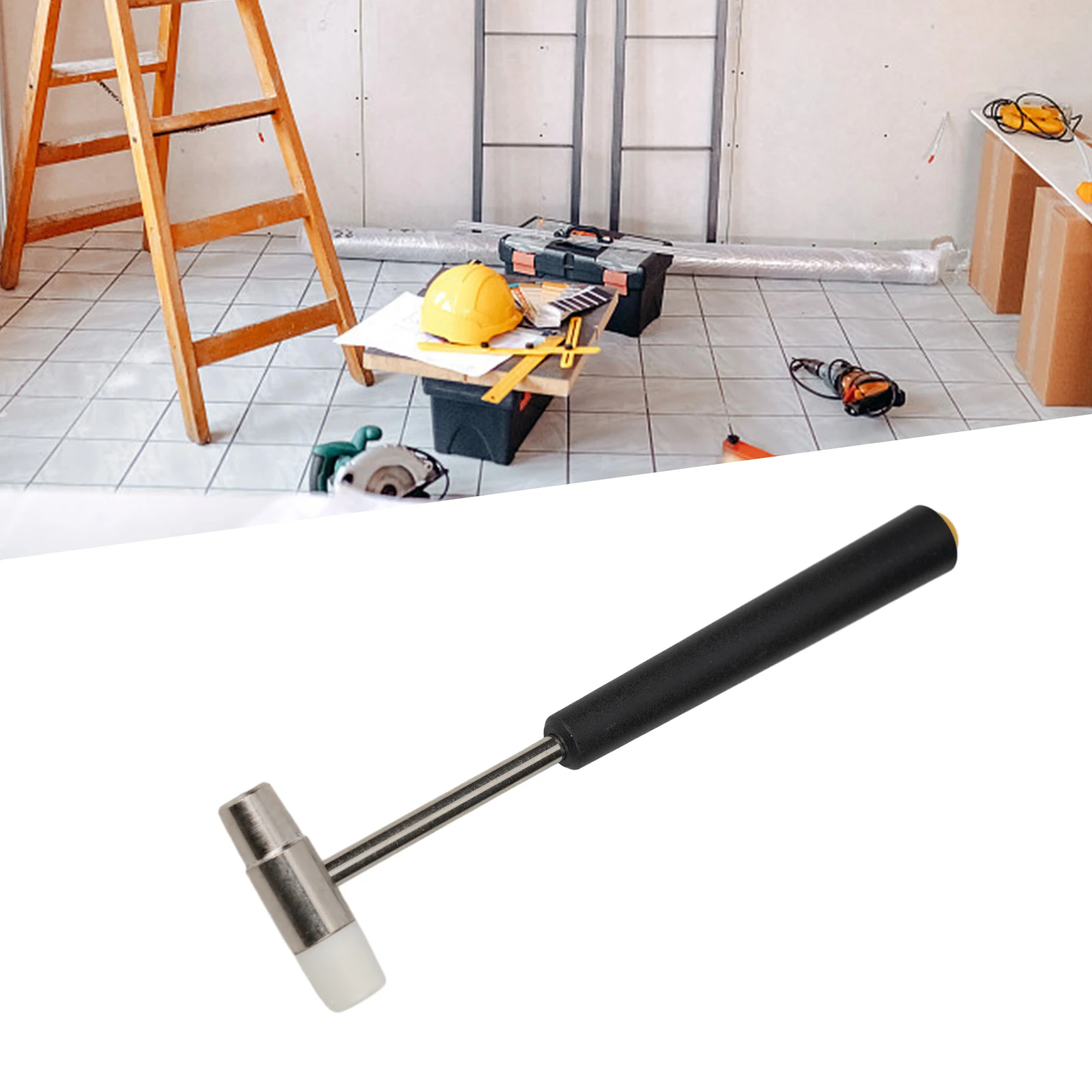 Small Hammer Repair Tool DIY Metal Rubber Hammer Double Head For Repair Watch Double-headed Metal Mini Hammer Hand Tools