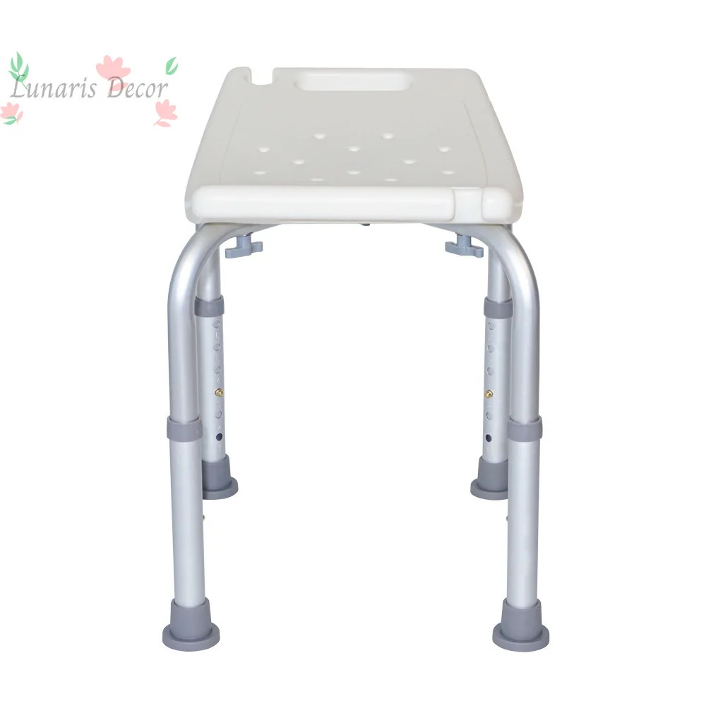 Anti-rust aluminum alloy bath chair for the elderly bath stool multi-gear adjustment bathroom bath stool non-slip shower stool