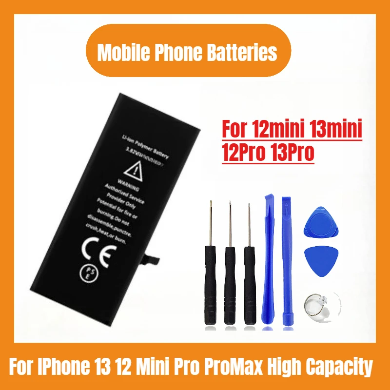 

High Quality New For IPhone 13 12 Mini Pro ProMax High Capacity Bateria For 12mini 13mini 12Pro 13Pro