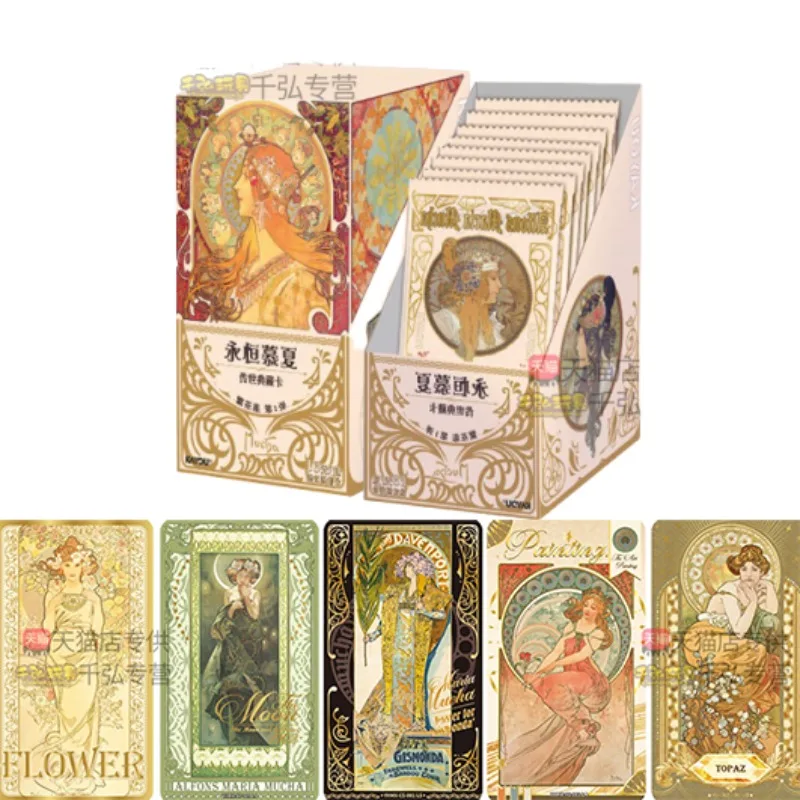 

Official KAYOU Timeless Mucha Card Floral Fantasy Series Vol.1 Heritage Collection Full Box Premium Cards Anime Peripherals Gift