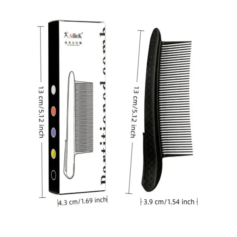 1 Pcs Salon Hair Clips Comb Wide Teeth Hairdressing Cutting Dying Hair Layering Clip Styling Clips Professional Barber Shop