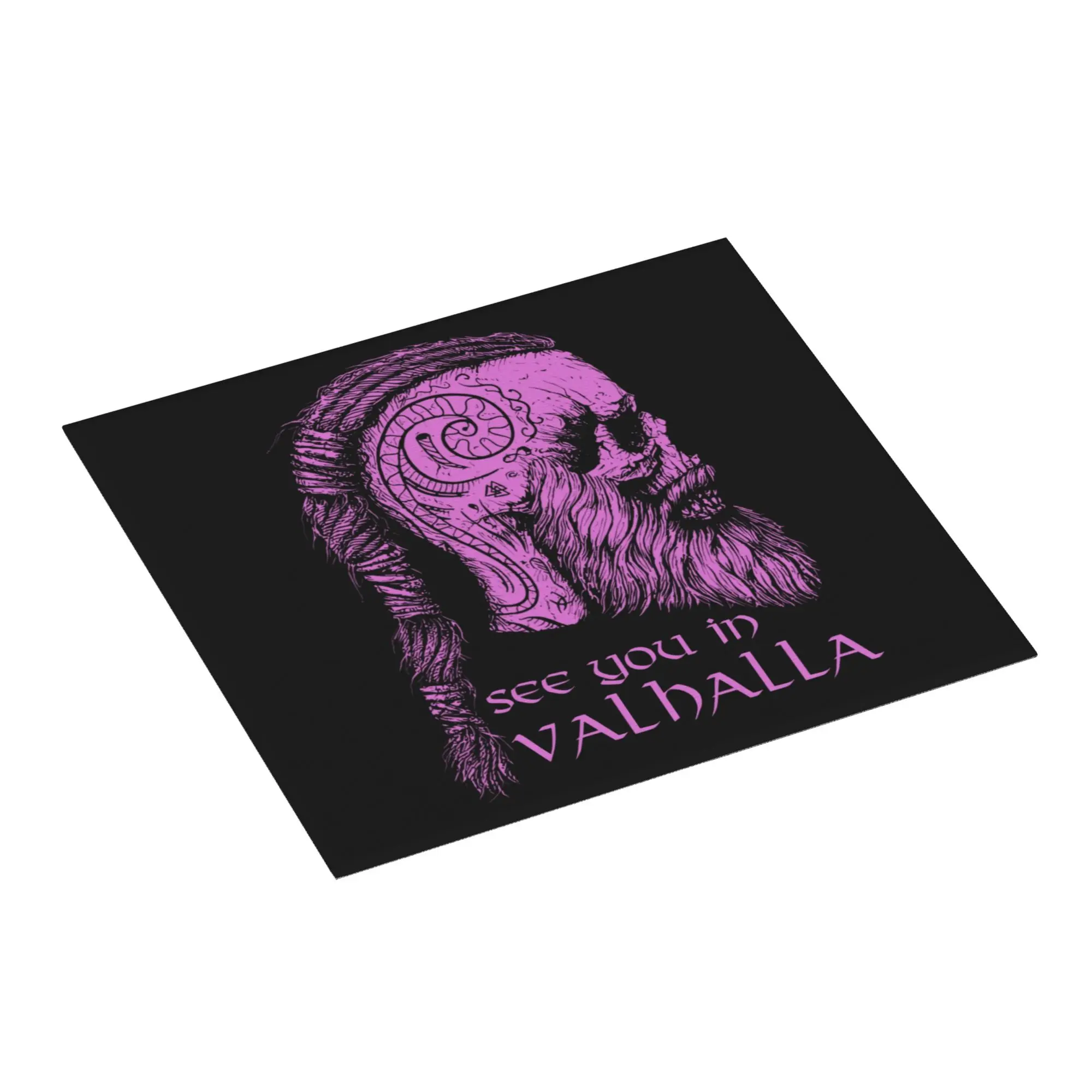 Drying Mat For Kitchen Viking Odin Norse Mythology See You In Valhalla Barware Tableware Washable Kitchen Sink Drying Pad