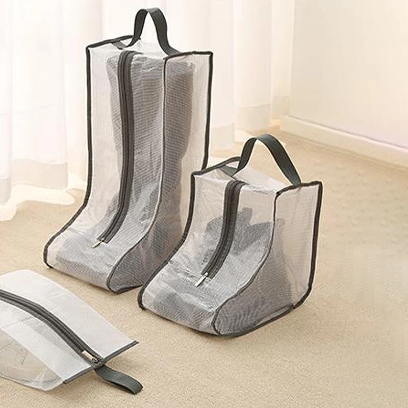 Household Transparent Short Boot Storage Bag Waterproof Dustproof Shoes Protection Bag Long Boots Pocket Moistureproof Container