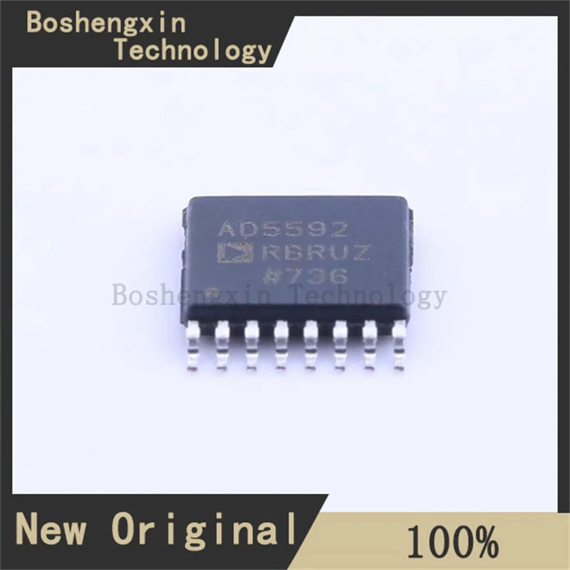 AD5592RBRUZ 8 canaux, 12 bits, ADC configurable/radiateur avec référence sur puce et AD5592RBRUZ-RL7 de TSSOP-16 petéventuelles I 1 pièce