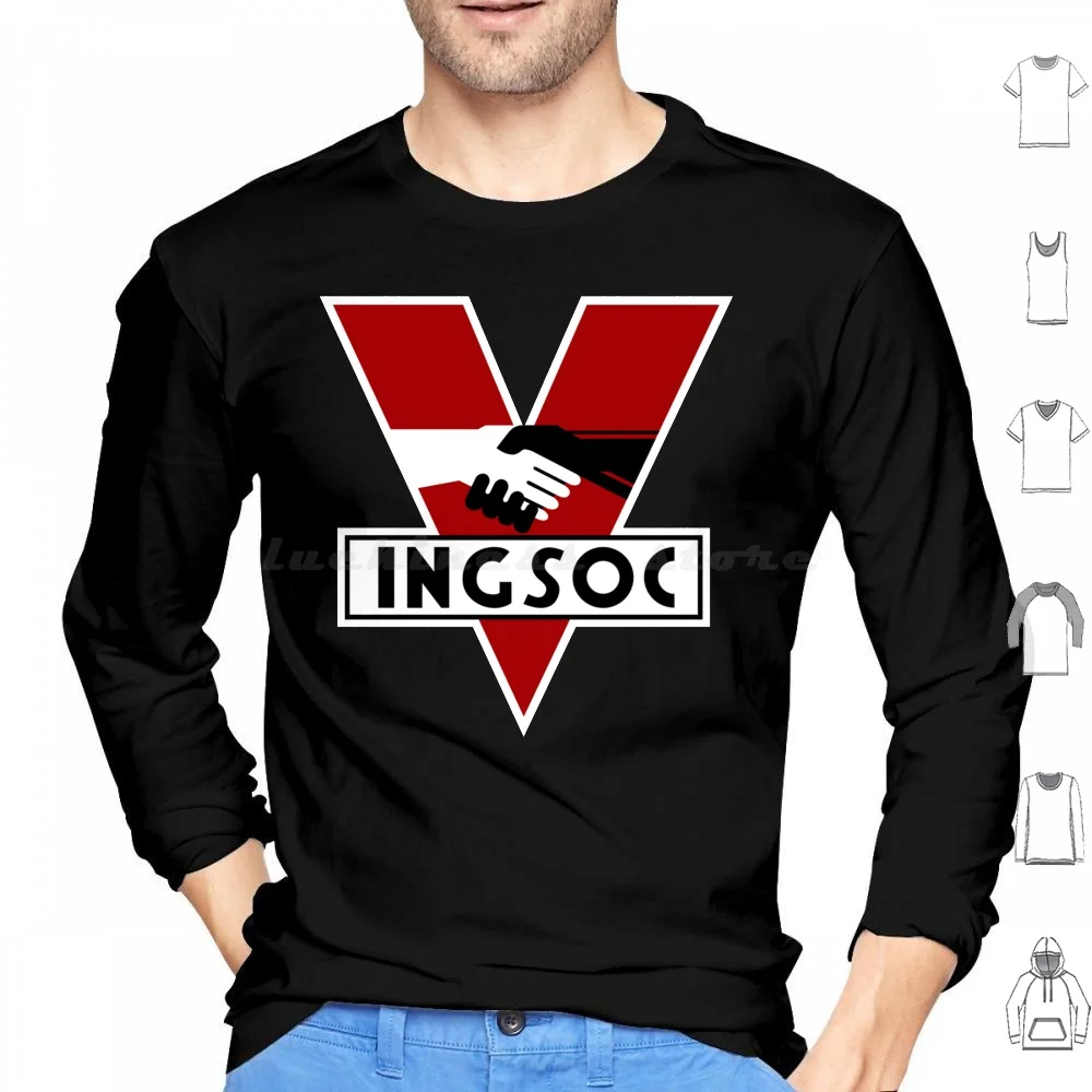 Ingsoc-George Orwell-1984-Hoodie Cotton Long Sleeve George Orwell Animal Farm 1984 Ingsoc