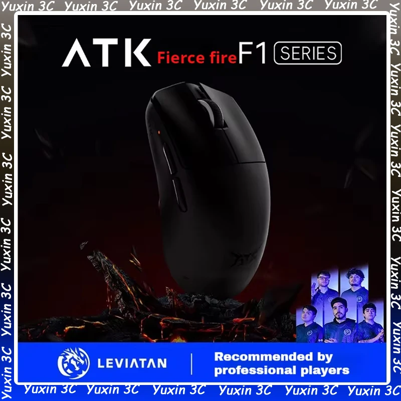 ATK F1 2-Mode Mouse Lightweight Low Latency Gaming E-Sports Office Flagship Mouse Ergonomic Desktop Computer Laptop Peripherals