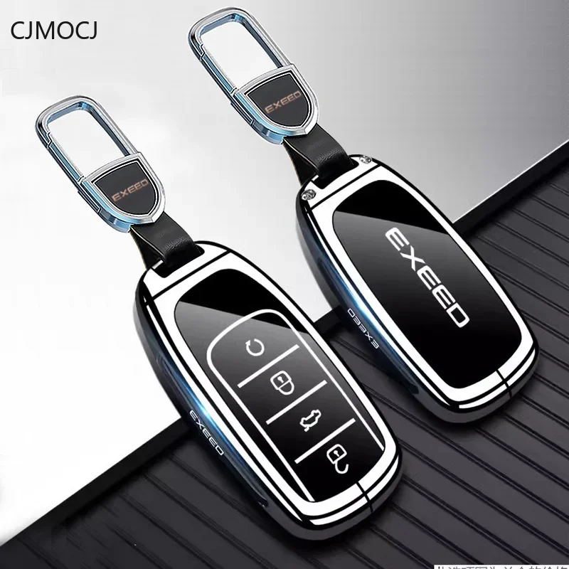 

Чехол для автомобильного ключа из цинкового сплава, держатель для ключей, пряжка для Exeed TXL/TX/Lingyun/Lanyue/Zhuifeng PHEV/Yaoguang CDM