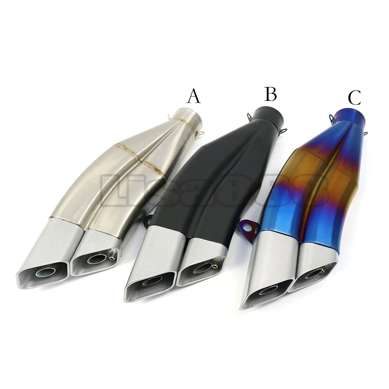 

51 мм универсальная выхлопная труба мотоцикла, профессиональная выхлопная труба из нержавеющей стали для z900 R3 CBR500 MT09 450SR XMAX125 и т. д. Moto