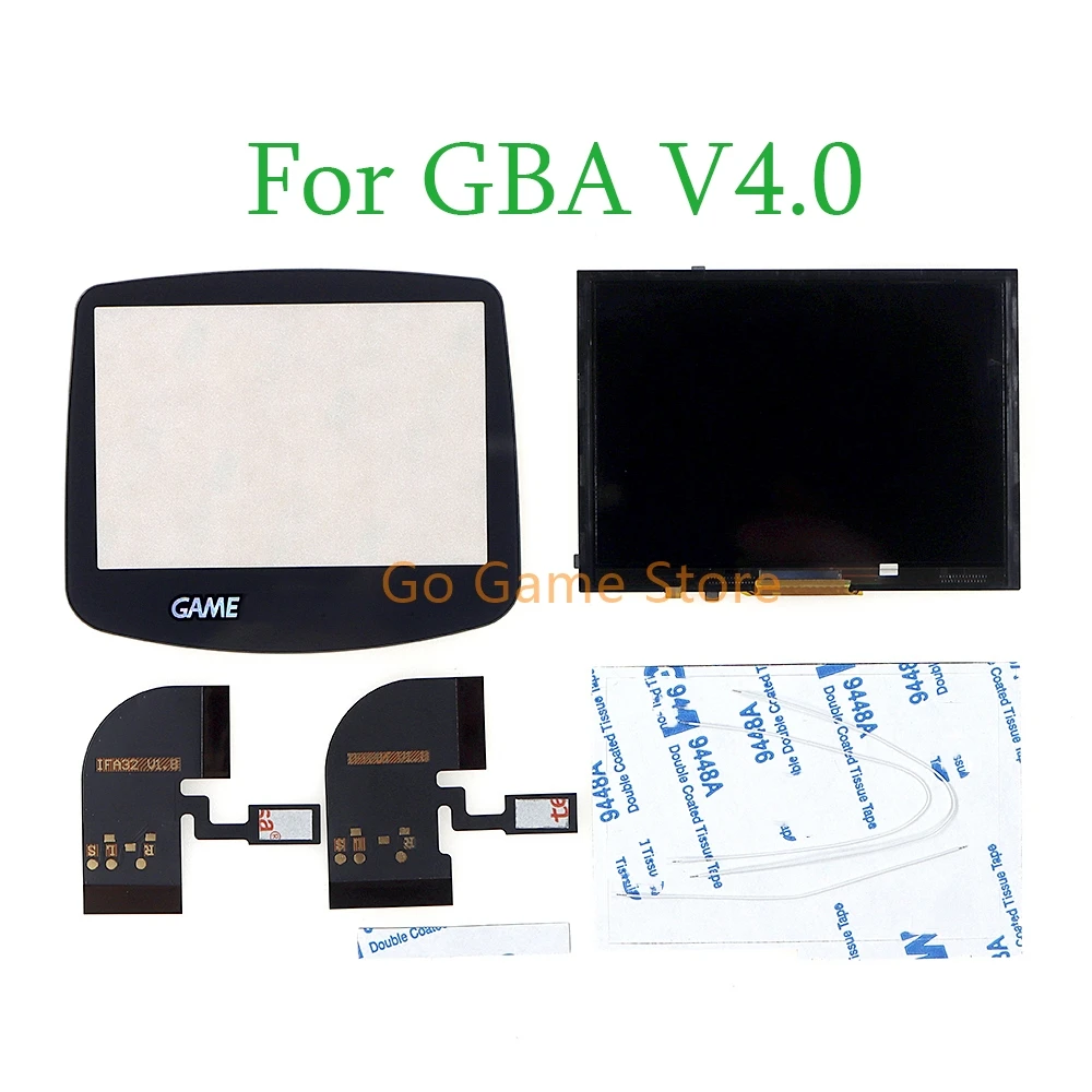 

1set For GBA V4.0 Console Replacement Highlight Backlight Screen For Gameboy Advance IPS Brighten LCD Display Screen