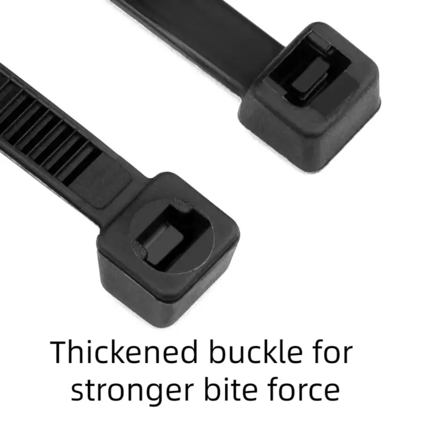 Durable Black High Toughness Anti-Corrosion and Anti-Freeze 100 Pieces Nylon Self-Locking Bundling Rope Ties Bundling Tape