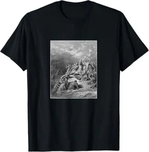 Gustave Dor History of the Crusades ÄúBattle Scene in Jaffa Äù T Shirt NEW