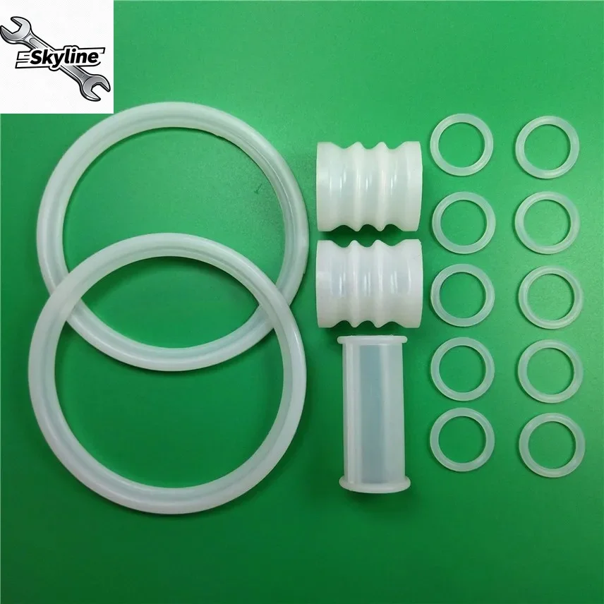 15+2Pcs Silicone Sealing Kit for Soft Serve Ice Cream Maker, Seal Rings & Tubes, Machine Spare Parts