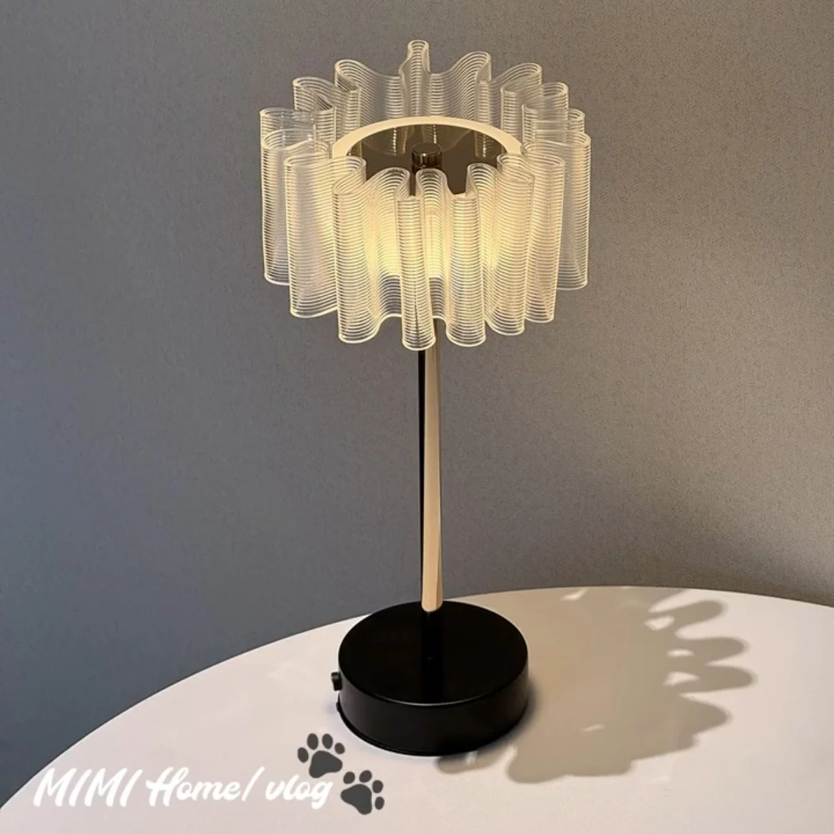 

Atmosphere Decoration Pleated Lamp Warm Desktop Decoration Romantic Gift