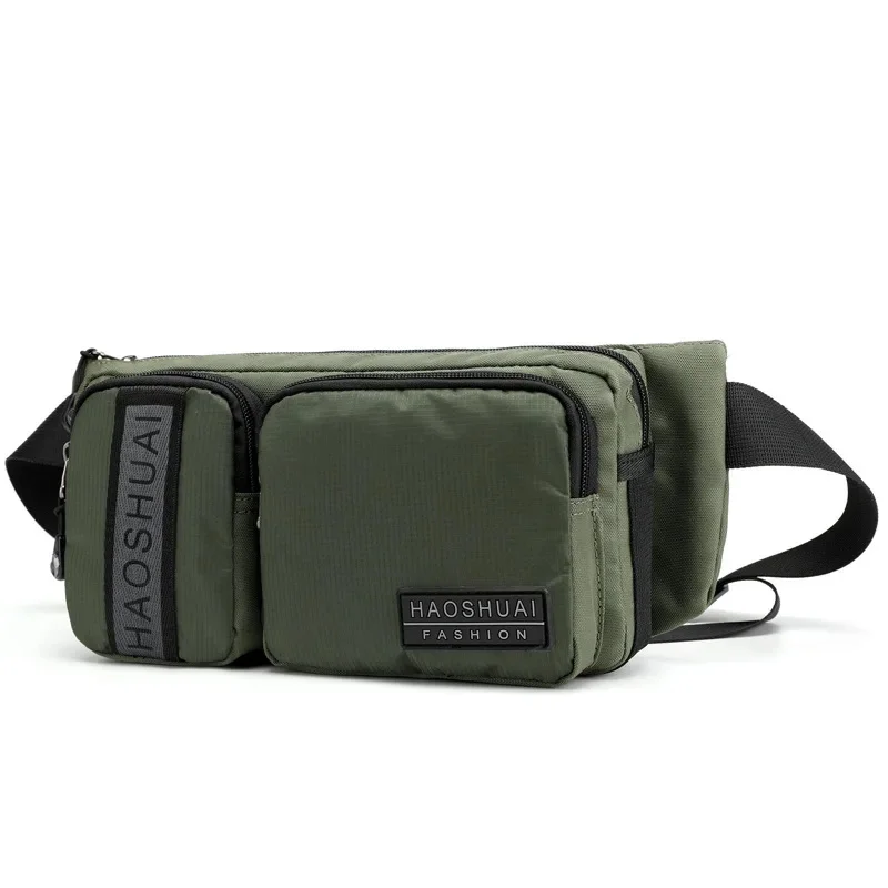 Men Nylon Fanny Pack Military Riding Bum Sling Shoulder Messenger Bags Casual Pocket Pouch High Quality Waist Hip Belt Bag