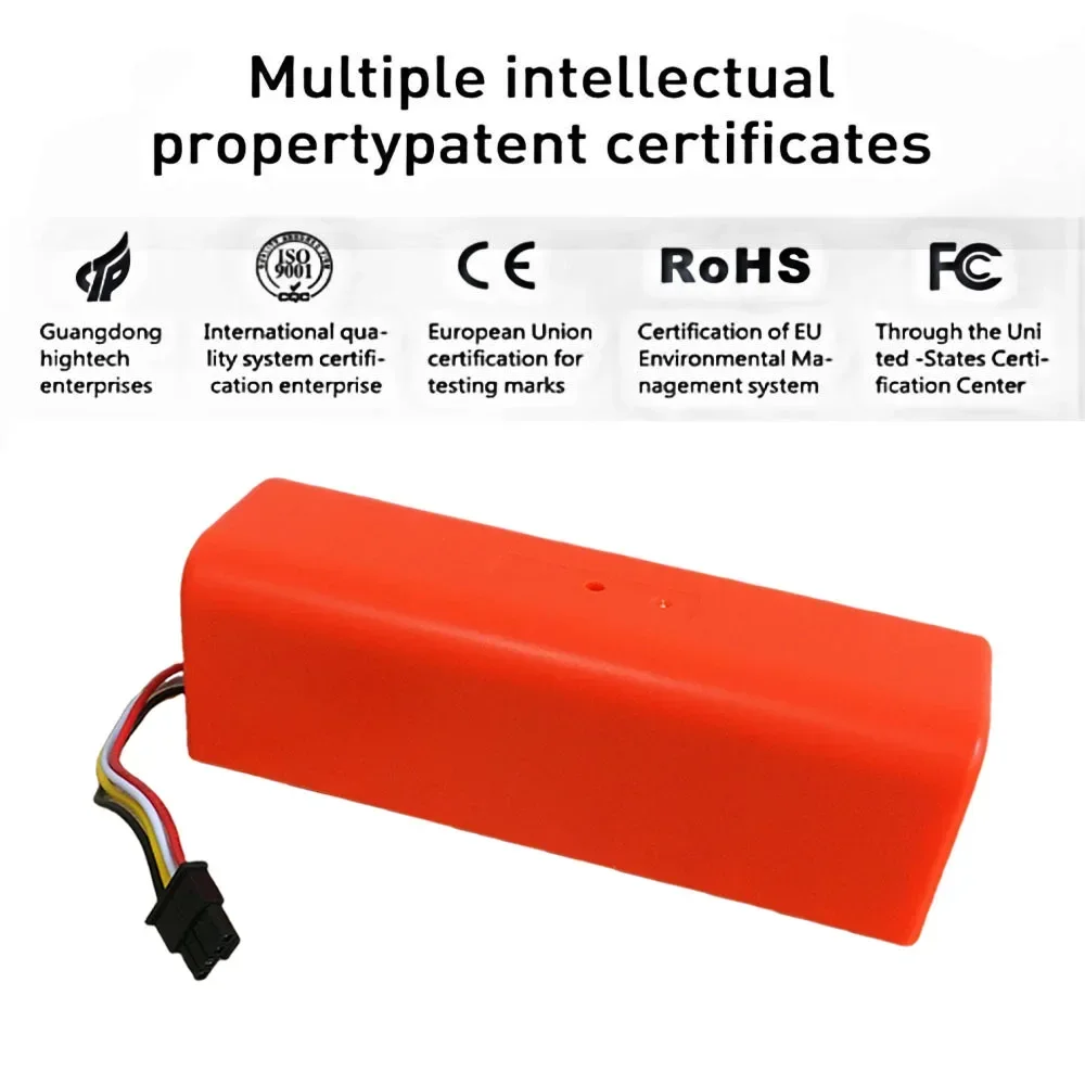 6800mAh 14.4V Li-ion Battery Vacuum Cleaner accessories For Xiaomi Mijia1S Roborocks S50-55 S5 Max S6 S7 Sweeping Robot Battery