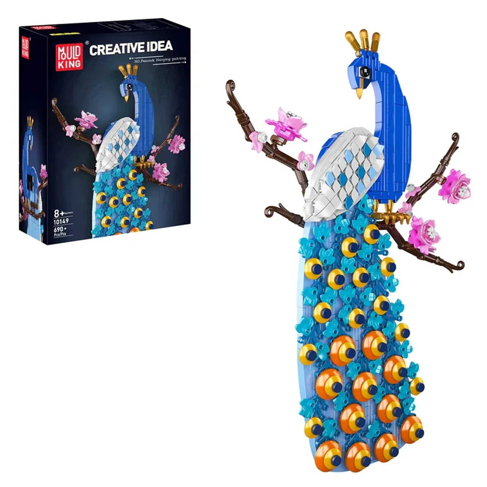 

Mould King 3D Animal Building Blocks Set - Parrot/Robin/Peacock Hanging Decor Model, Creative Educational STEM Toy Gift for Kids