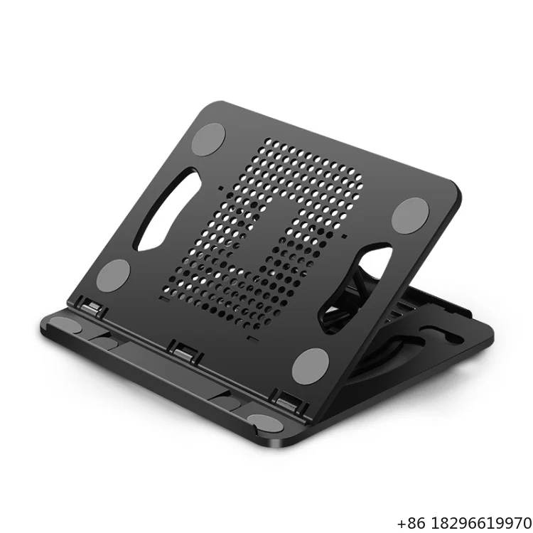 Heatsink Box Packaging Factory Direct Foldable Laptop Desktop Heightening Cooling Bracket Cooler Cooling Pad Notebook Cooler