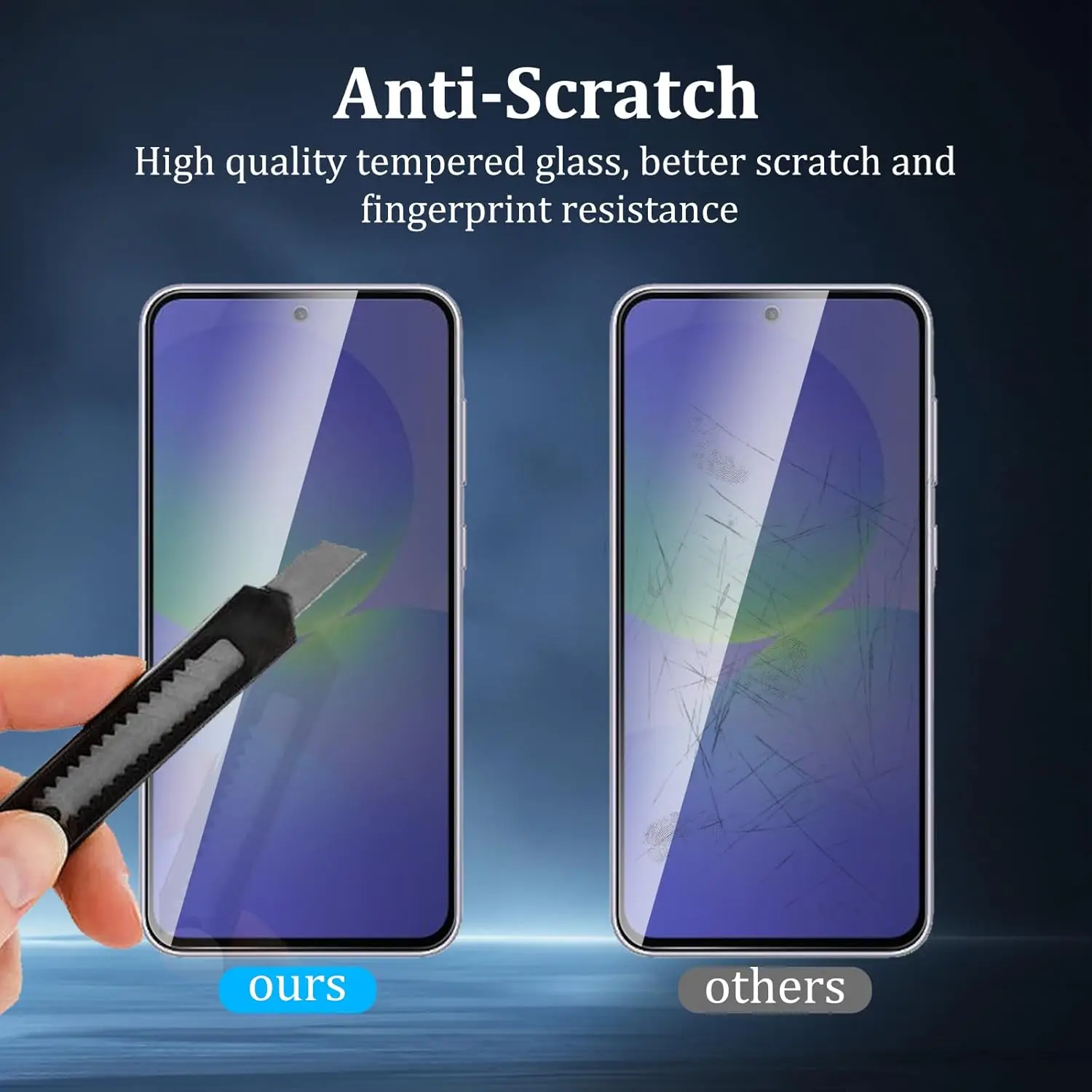 زجاج مقسى مضاد للتجسس لهاتف Samsung Galaxy A36، طبقة شاشة الخصوصية لا تدعم فتح بصمات الأصابع #6