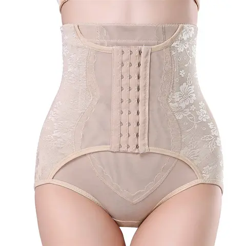 BurVogue 여성용 높은 허리 엉덩이 리프팅 팬티 – 배꼽 조절 바디 셰이퍼 허리 Cincher 팬티 거들 속옷