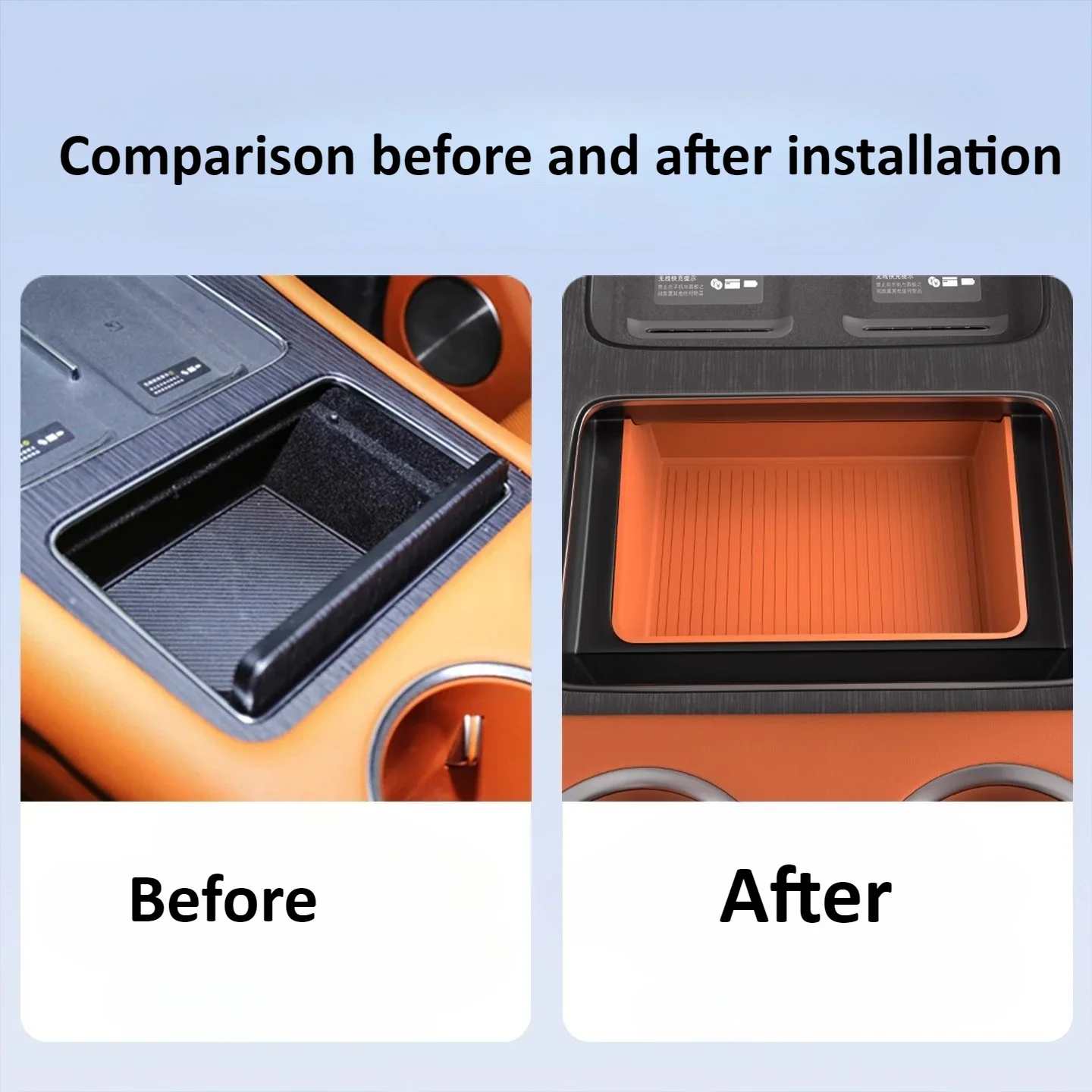 Central control silicone small storage box water cup storage protection pad for AITO M8 2025 5