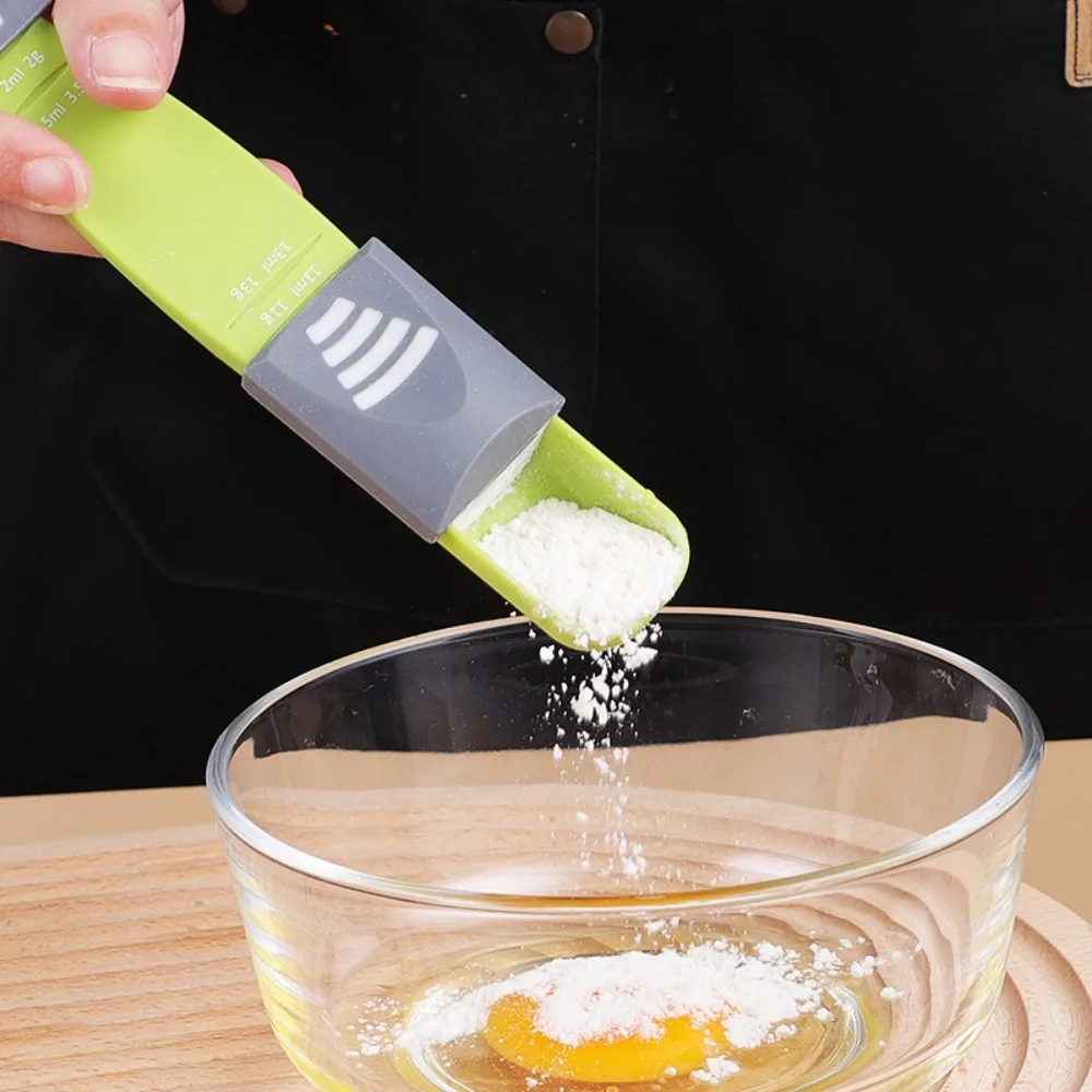 New Roasting Salt Spoon Scale Gram Measuring Spoon Quantitative Coffee Adjustable Spoon Kitchen