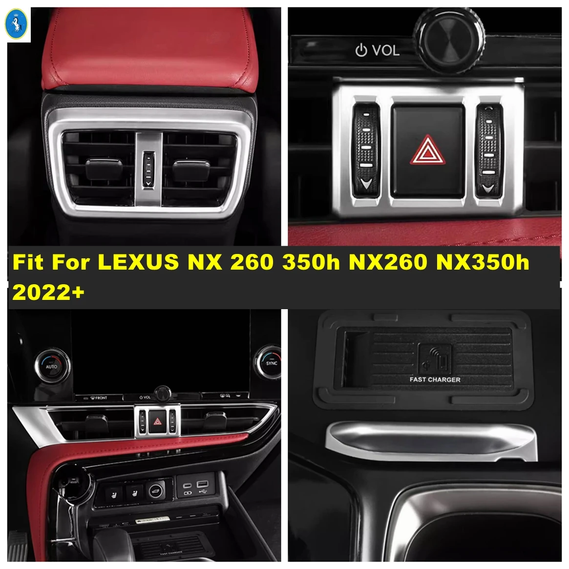 

Car Rear Air AC Vent Outlet / Warning Lights / Central Control Panel Pequins For LEXUS NX 260 350h NX260 NX350h 2022 2023 2024