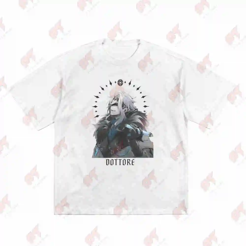Eleven Fatui Harbingers Dottore Short Sleeve Tee 100% Cotton T-Shirt