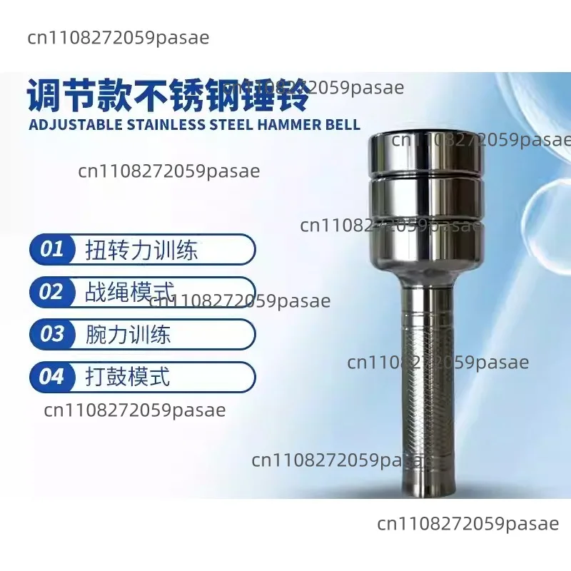 Stainless Steel Single-Head Dumbbell with Wrist Weight for Men's Sports Performance Improvement, CNC Precision Craftsmanship