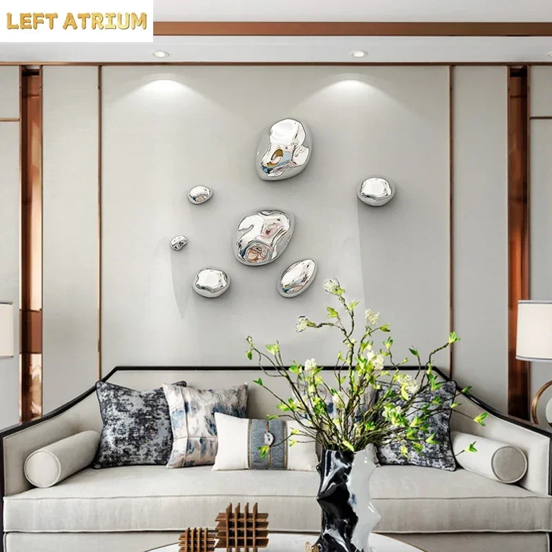 Stereoscopic Stone Wall Hanging Ornaments Room Aesthetics Living Room Wall Background Display Plating Simulation Stone Pendant