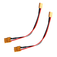 2Pcs 14awg 15cm/30cm XT60 Female Plug to XT30 Male Connector Adapter Charge Cable for ISDT Style Chargers