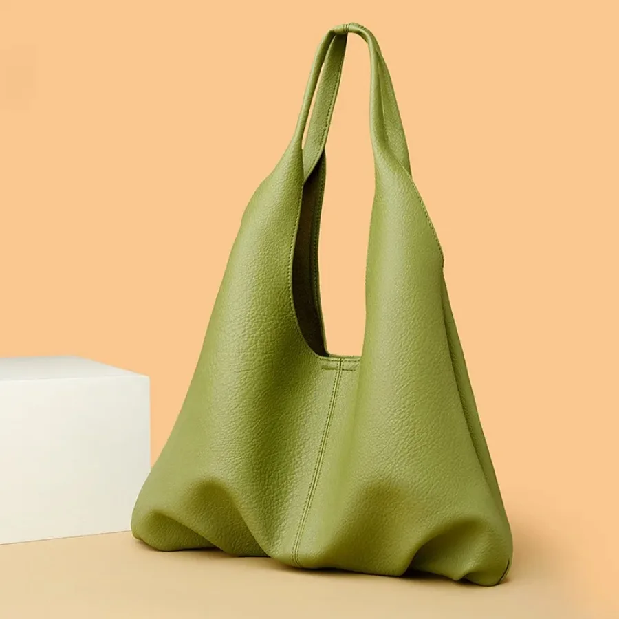 

Summer new fashion large-capacity soft leather armpit bag female dumpling bag daily hair simple shoulder crossbody female bag